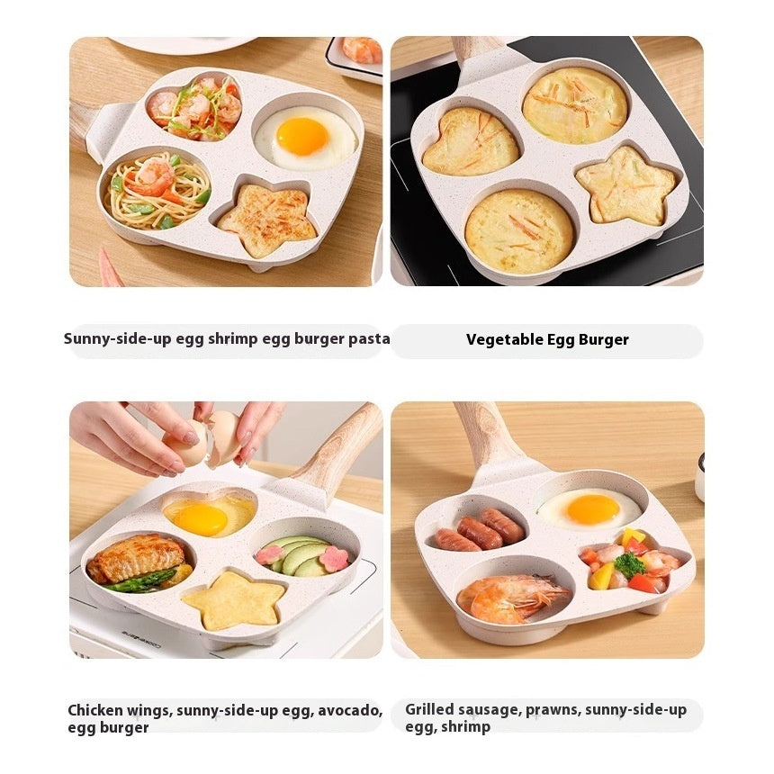 Holes Creative Heart Egg Frying Pan