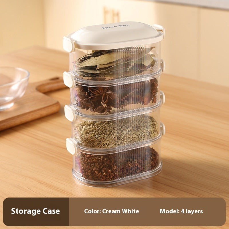 Spice Storage Box Household Kitchen Spice Jar Dry Material Sealed Jar