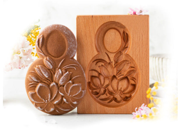 Christmas Cookie Cutter-Provance Rose Cookie Stamp