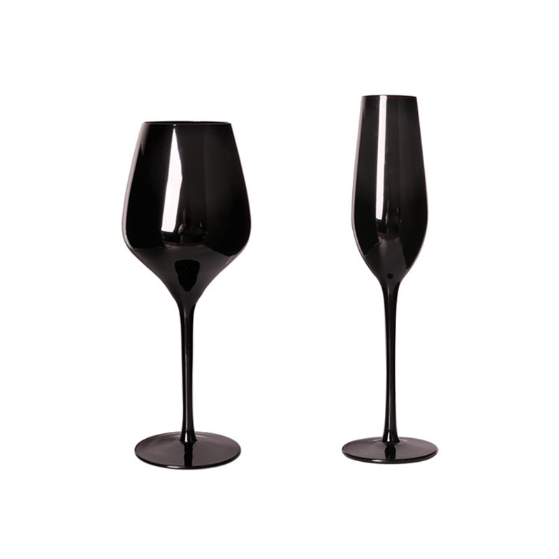 Household Black Crystal Glasses