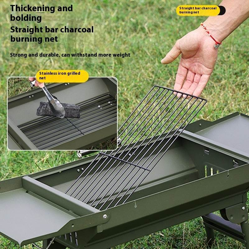 Installation-free Integrated Portable Barbecue Grill