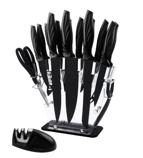 A Full Set Of Kitchen Knives