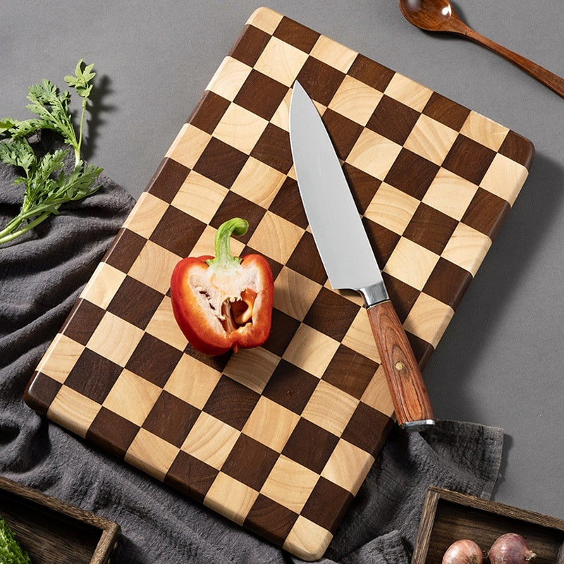 Household Rubber Wooden Cutting Board Solid Wood And Thickened Cutting Board