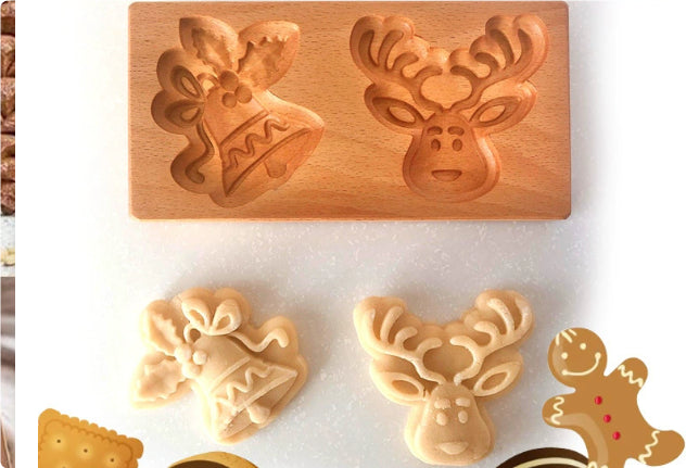 Christmas Cookie Cutter-Provance Rose Cookie Stamp