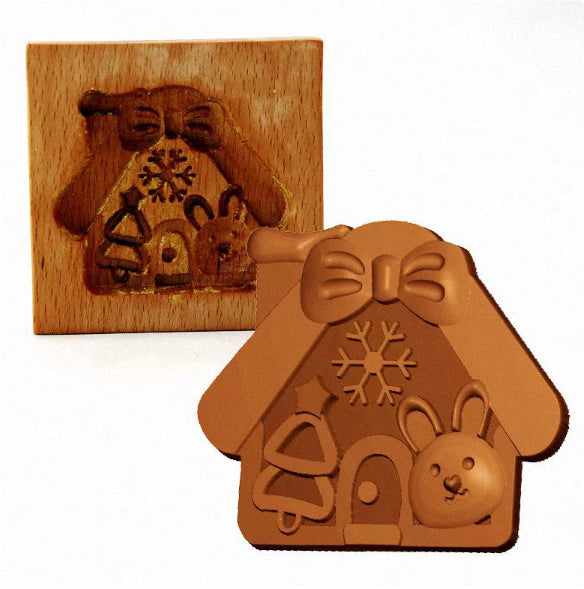 Christmas Cookie Cutter-Provance Rose Cookie Stamp