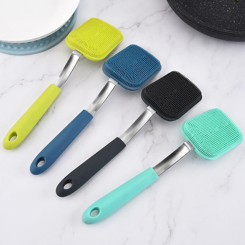 Kitchen Hanging Silicone Cleaning Kitchen Oil Removing Handle Dish Brush
