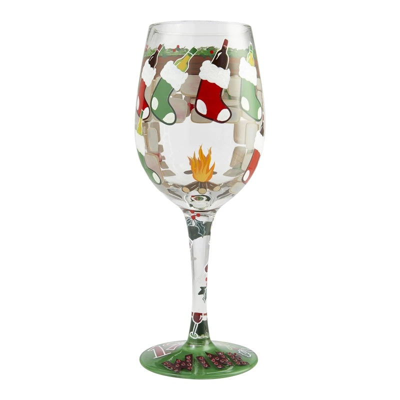 Hand-painted Crystal Wine Glasses