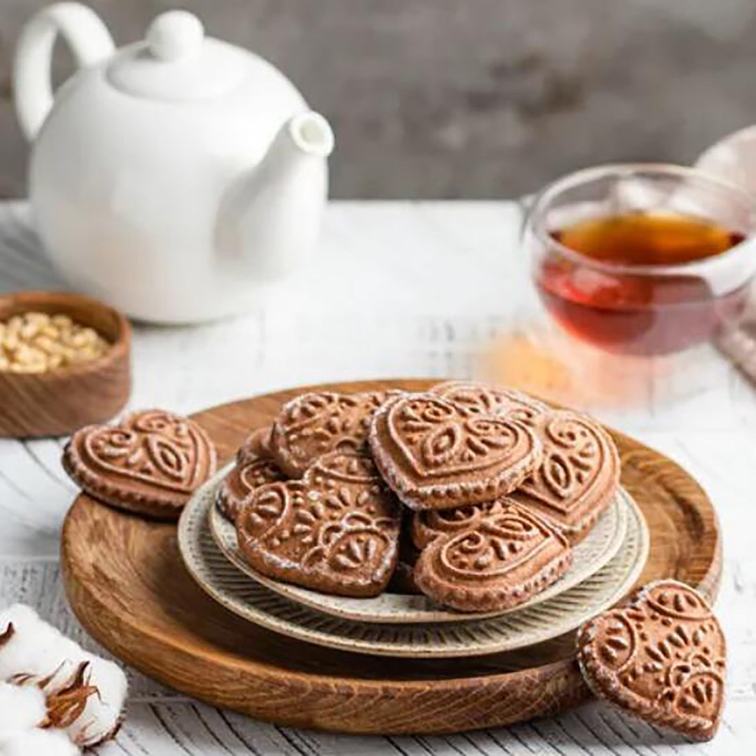 Wooden Cookie Mold Cutter